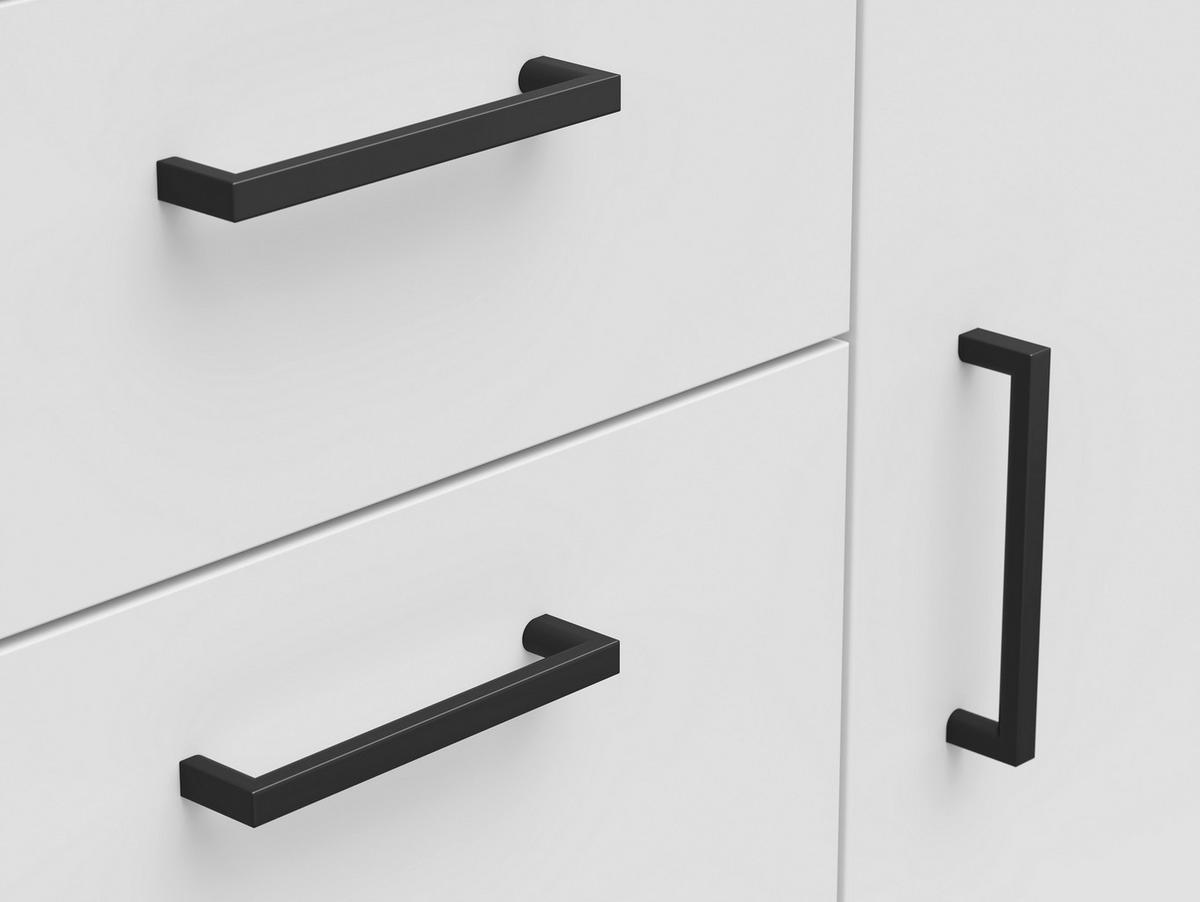 COMODĂ 80/83/52 cm  - alb/antracit, Modern, plastic/material pe bază de lemn (80/83/52cm) - Carryhome