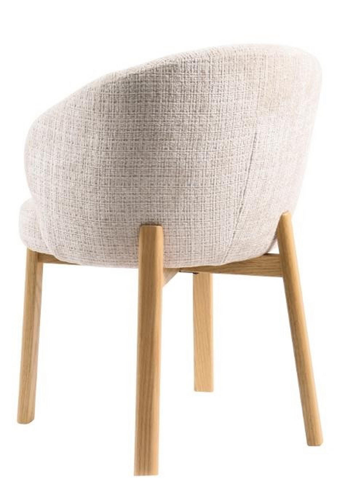 ARMLEHNSTUHL in Holz, Textil Beige  - Beige/Naturfarben, MODERN, Holz/Textil (55,5/80,5/60cm) - MID.YOU