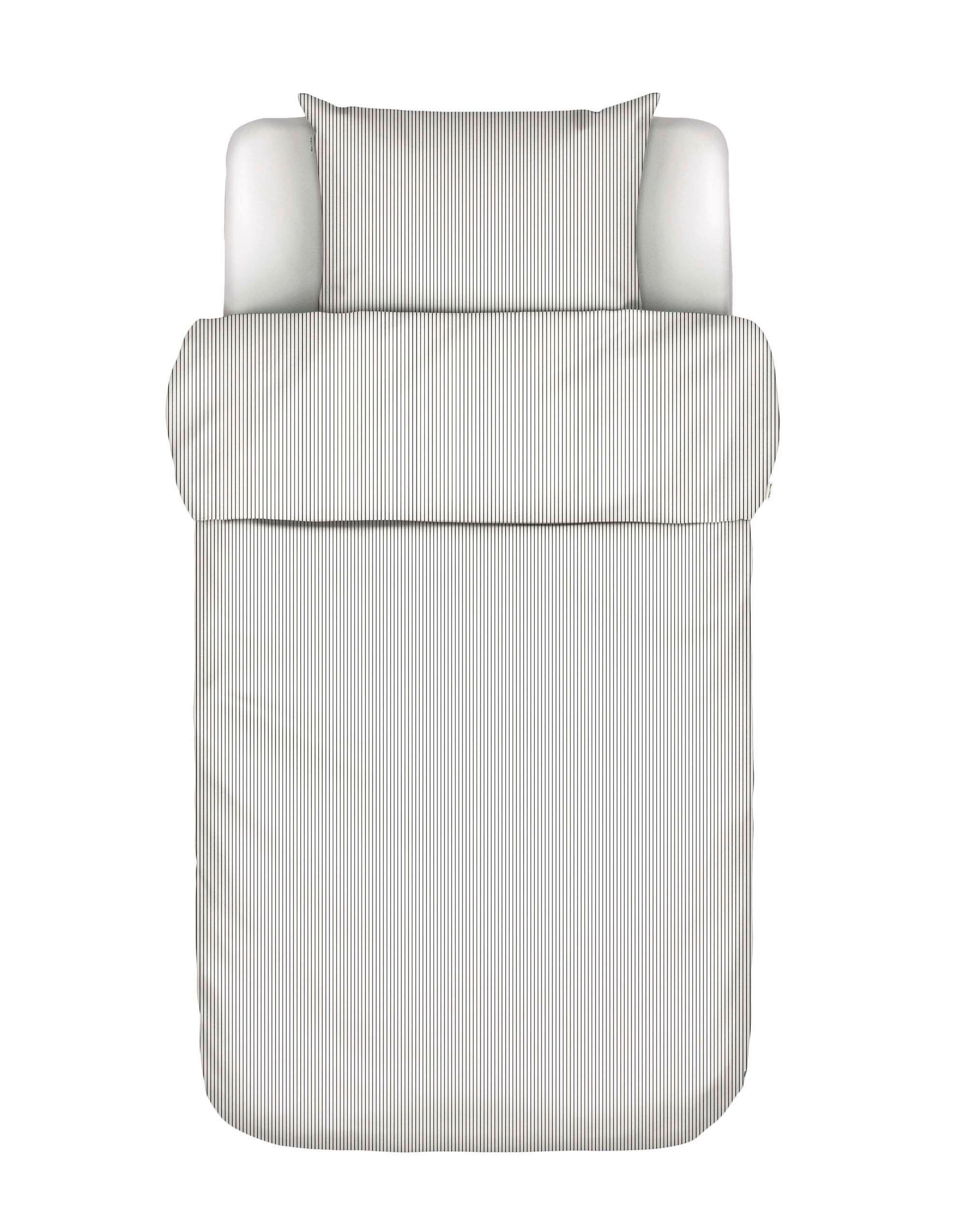 BETTWÄSCHE Classic Fine Stripe Leinenoptik 155/220 cm  - Anthrazit, KONVENTIONELL, Textil (155/220cm) - Marc O'Polo