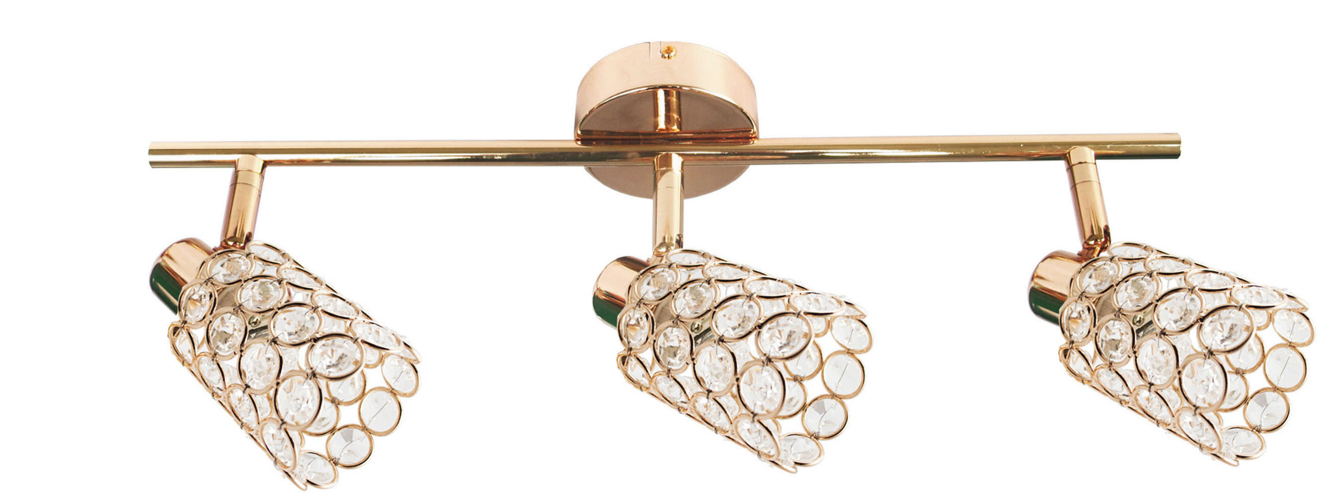 STRAHLER York  - Transparent/Roségold, KONVENTIONELL, Glas/Metall (55/8cm)