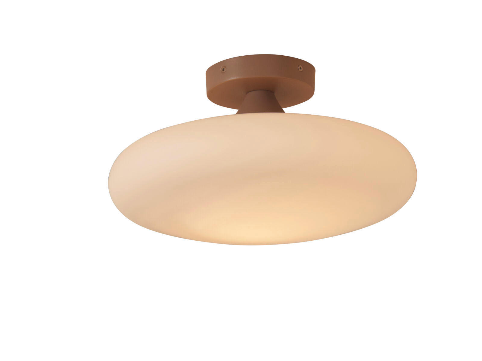 TAKLAMPA 34/18,5 cm  - vit/sandfärgad, Trend, glas (34/18,5cm) - It's about Romi