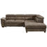 WOHNLANDSCHAFT in Textil Taupe - Taupe/Wengefarben, MODERN, Holz/Textil (263/229cm) - Hom`in WOHNLANDSCHAFT in Textil Taupe - Taupe/Wengefarben, MODERN, Holz/Textil (263/229cm) - Hom`in