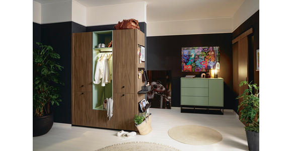 EINBAUKÜCHE - Braun, Design, Holzwerkstoff - Novel