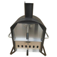 PIZZAOFEN CPO-12363  - Schwarz, KONVENTIONELL, Metall (72/34/31cm) - Ambia Garden