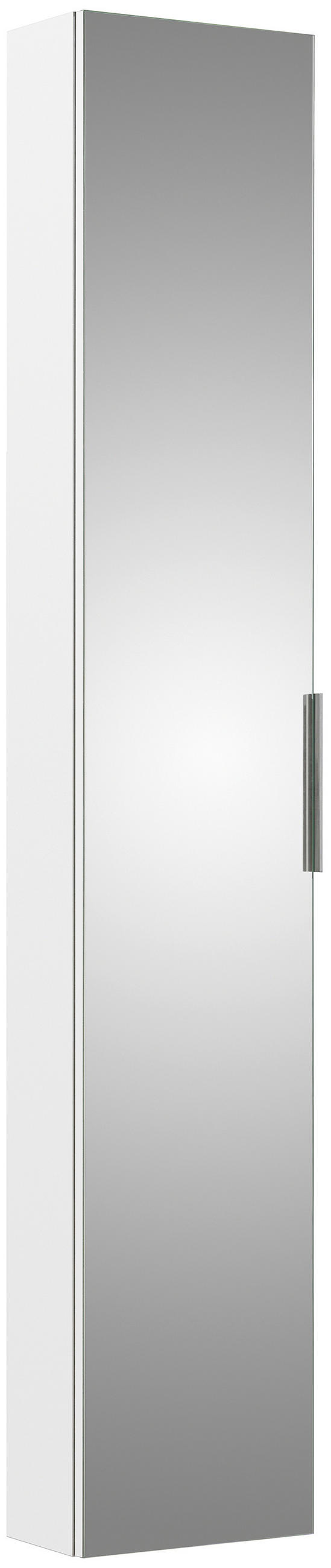 HOCHSCHRANK 30/168/14,9 cm  - Weiß, Design, Glas/Holzwerkstoff (30/168/14,9cm) - Sadena