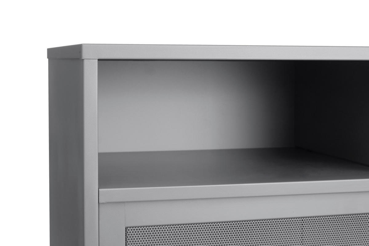 HIGHBOARD  in 90/140/40 cm  - Greige, Basics, Metall (90/140/40cm) - Boxxx