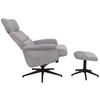RELAXSESSELSET Webstoff    - Schwarz/Grau, Design, Textil/Metall (74/106-96/72-101cm) - Carryhome