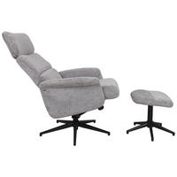RELAXSESSELSET Webstoff    - Schwarz/Grau, Design, Textil/Metall (74/106-96/72-101cm) - Carryhome
