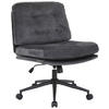 DREHSTUHL Mikrofaser Grau  - Schwarz/Grau, MODERN, Holz/Kunststoff (66/90/98/76cm) - MID.YOU