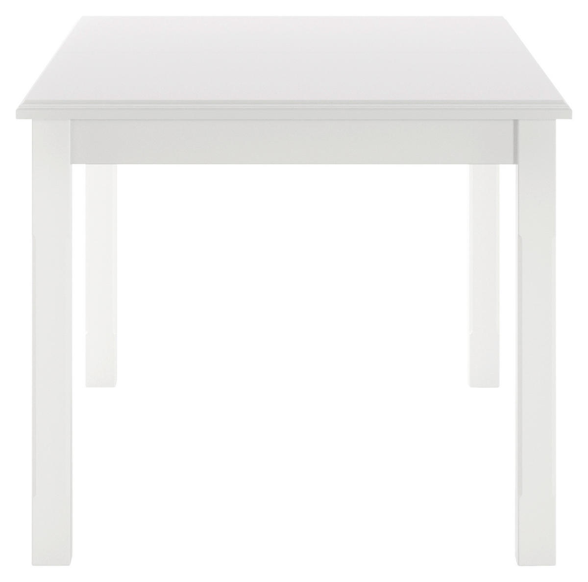 ESSTISCH Weiß rechteckig  ausziehbar  - Weiß, ROMANTIK / LANDHAUS, Holz/Holzwerkstoff (160/90/75cm) - Livetastic