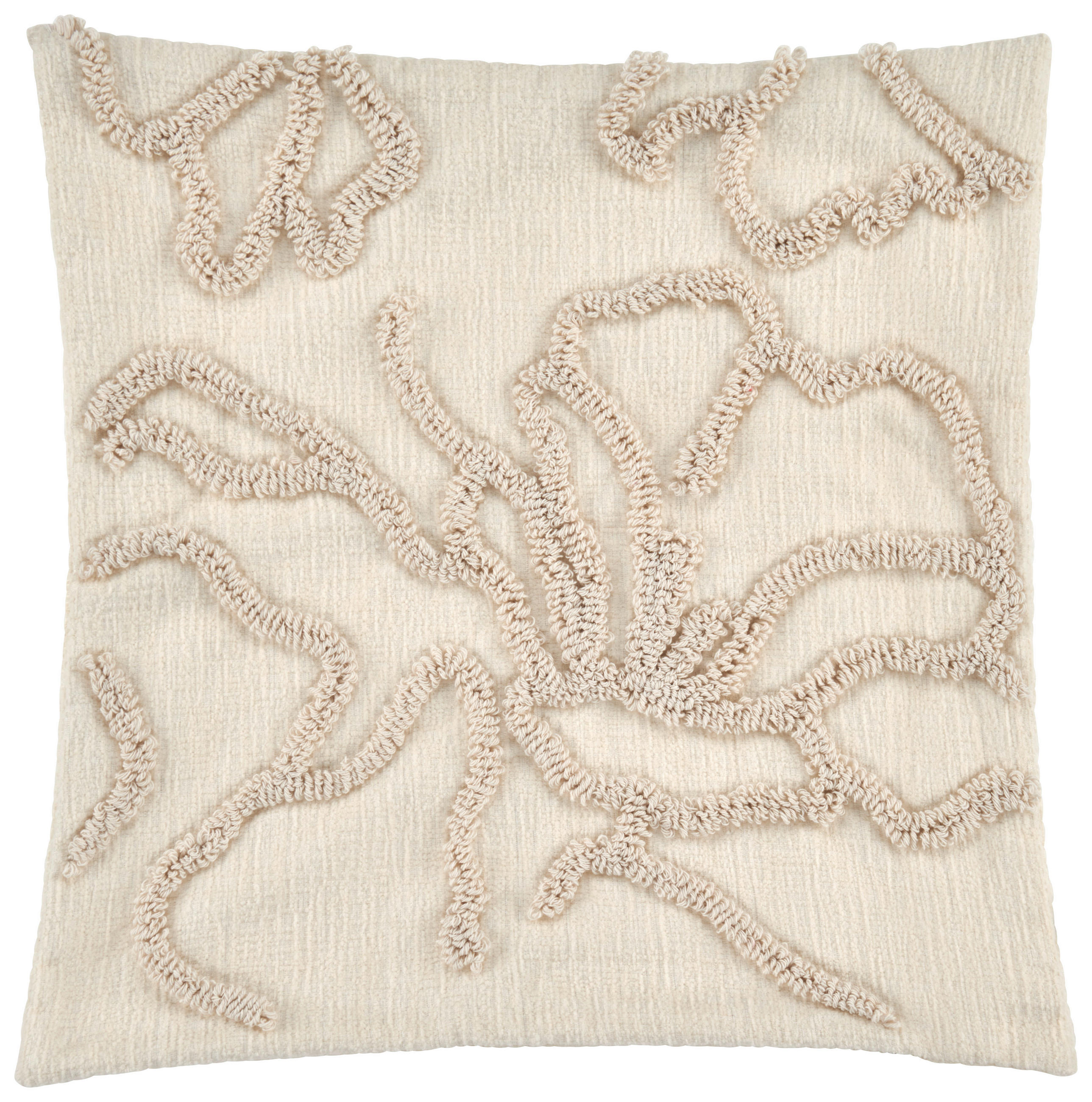 ZIERKISSEN  45/45 cm   - Naturfarben/Weiß, KONVENTIONELL, Textil (45/45cm) - Esposa