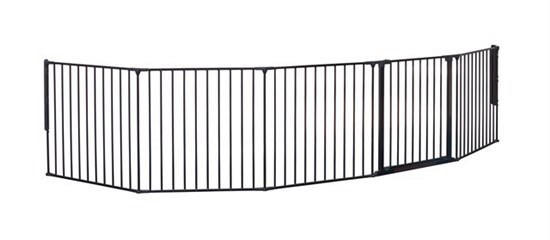 KAMINSCHUTZGITTER - Schwarz, Basics, Metall (350/70,5cm) - Baby Dan