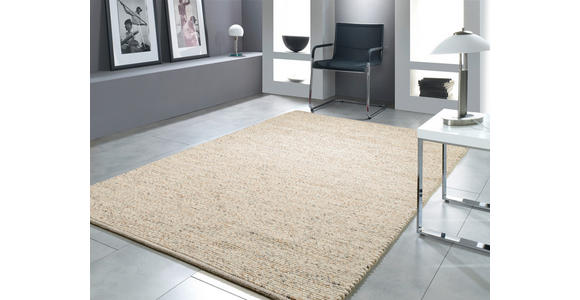 HANDWEBTEPPICH 200/200 cm Helsinki Beige  - Beige, Basics, Textil (200/200cm) - Linea Natura