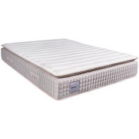 TASCHENFEDERKERNMATRATZE SILVER-UP PILLOW TOP 180/200 cm Höhe ca. 33 cm  - Weiss, Basics, Textil (180/200cm) - Livetastic