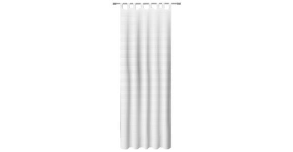 Vorhang mit Schlaufen und Band Tiara B: 140 cm Weiß - Weiß, MODERN, Textil (140/255cm) - Luca Bessoni