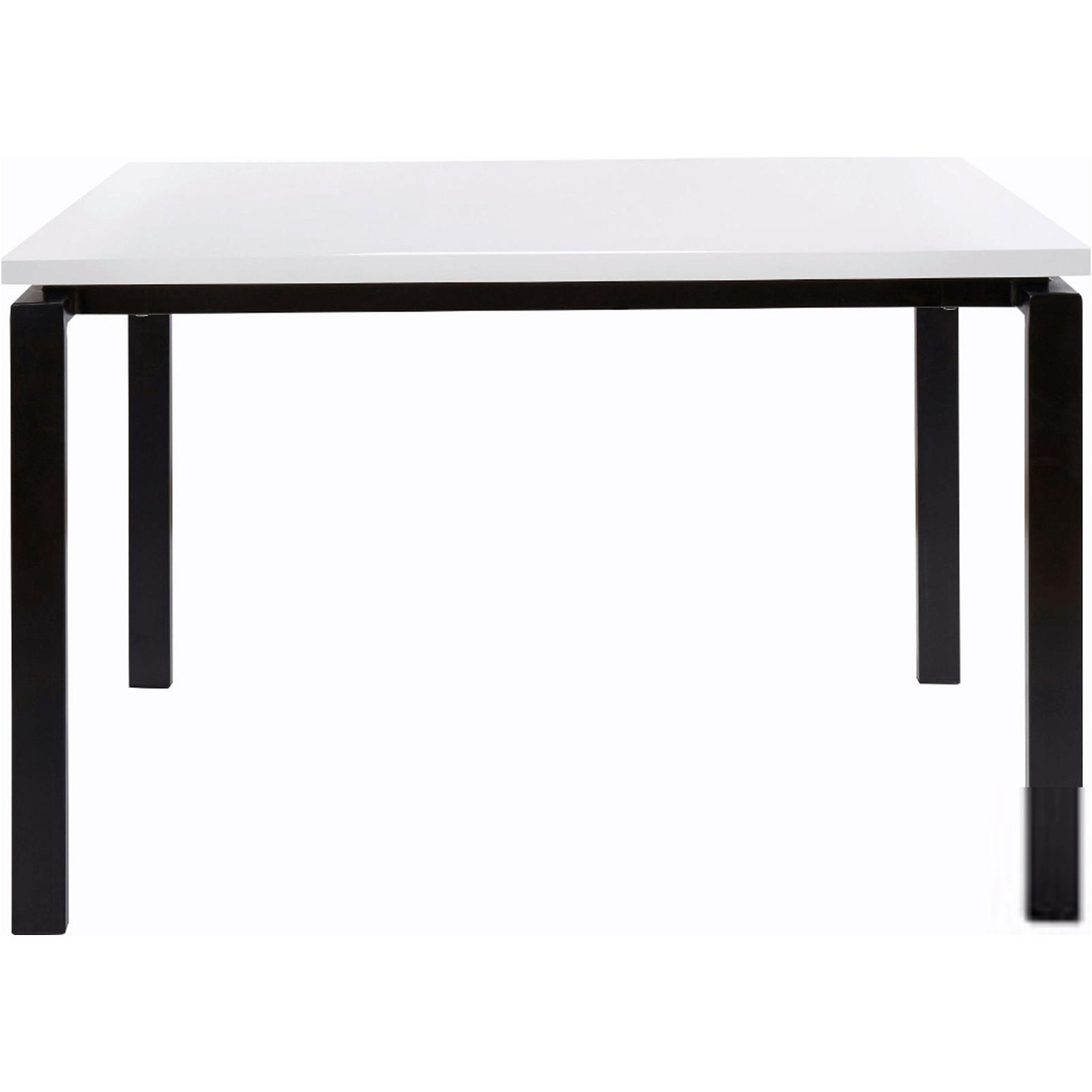 ESSTISCH in Metall, Holzwerkstoff 120/75/90 cm  - Schwarz/Weiß, Design, Holzwerkstoff/Metall (120/75/90cm) - MID.YOU