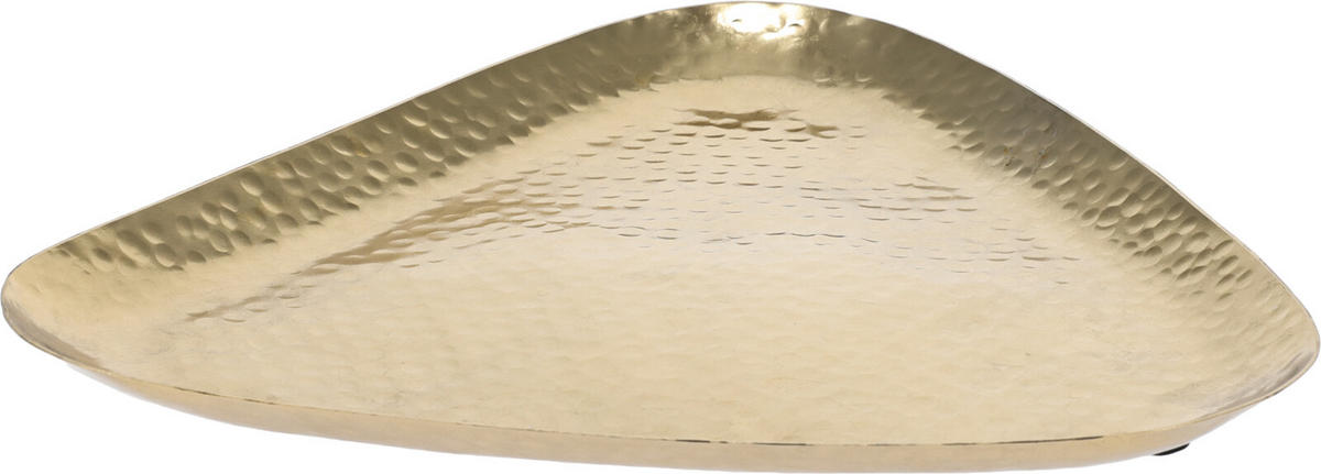 BRICKA    21 cm  - guldfärgad, Design, metall (21cm)