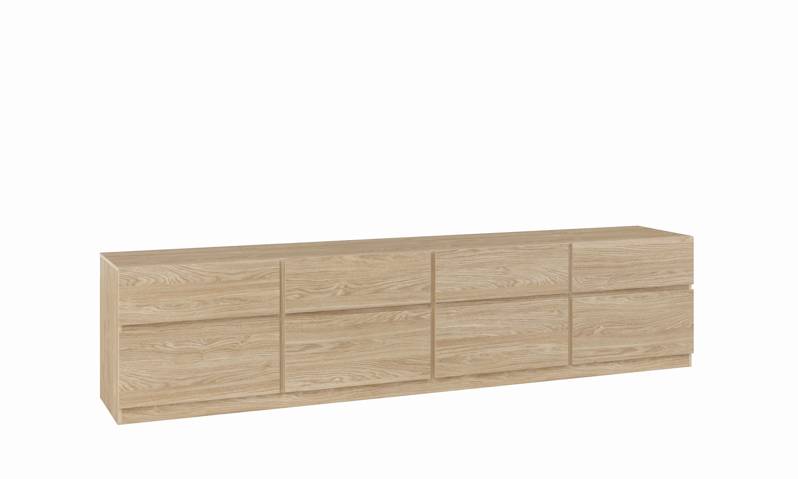 LOWBOARD Bern  in 224,8/52,3/40 cm  - Eichefarben, Design, Holzwerkstoff (224,8/52,3/40cm) - MID.YOU