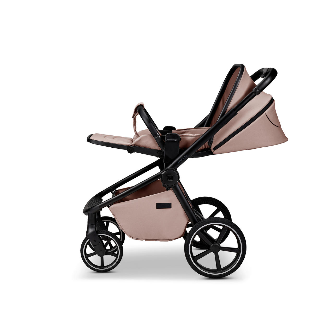 KOMBIKINDERWAGEN  Resea 2.0  Sand  - Sandfarben/Schwarz, Basics, Textil (96/57/114cm) - Moon