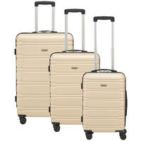 REISEKOFFERSET Champagner 3-teilig  - Champagner, Basics, Kunststoff/Textil - Novel