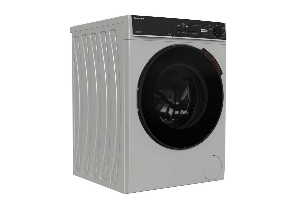 WASCHMASCHINE ES-WNFB214CADA-DE  - Silberfarben, Basics, Glas/Kunststoff (59.7/84.5/63.2cm) - Sharp