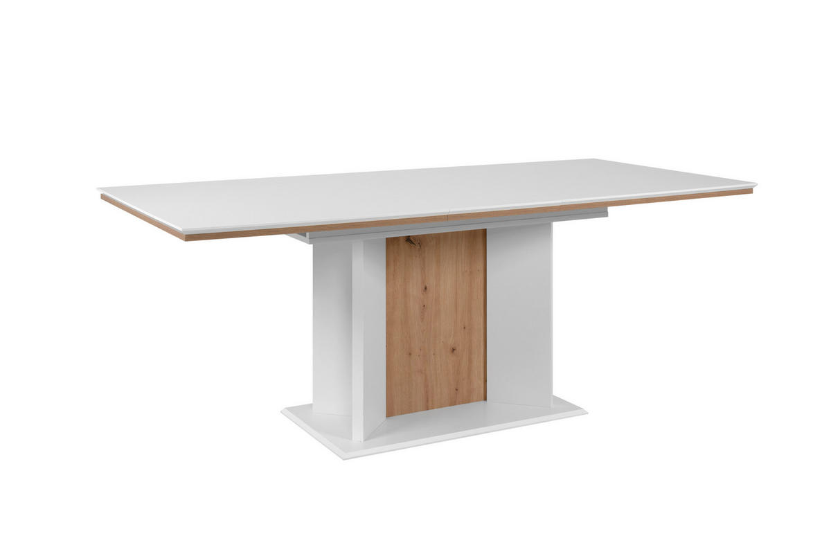 ESSTISCH in Holzwerkstoff 160/90/76 cm  - Weiss/Eiche Artisan, Modern, Holzwerkstoff (160/90/76cm) - MID.YOU