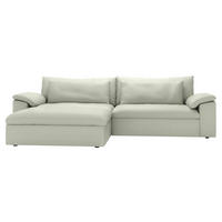ECKSOFA  Chenille Sandfarben  - Sandfarben/Schwarz, Modern, Kunststoff/Textil (198/306cm) - Carryhome