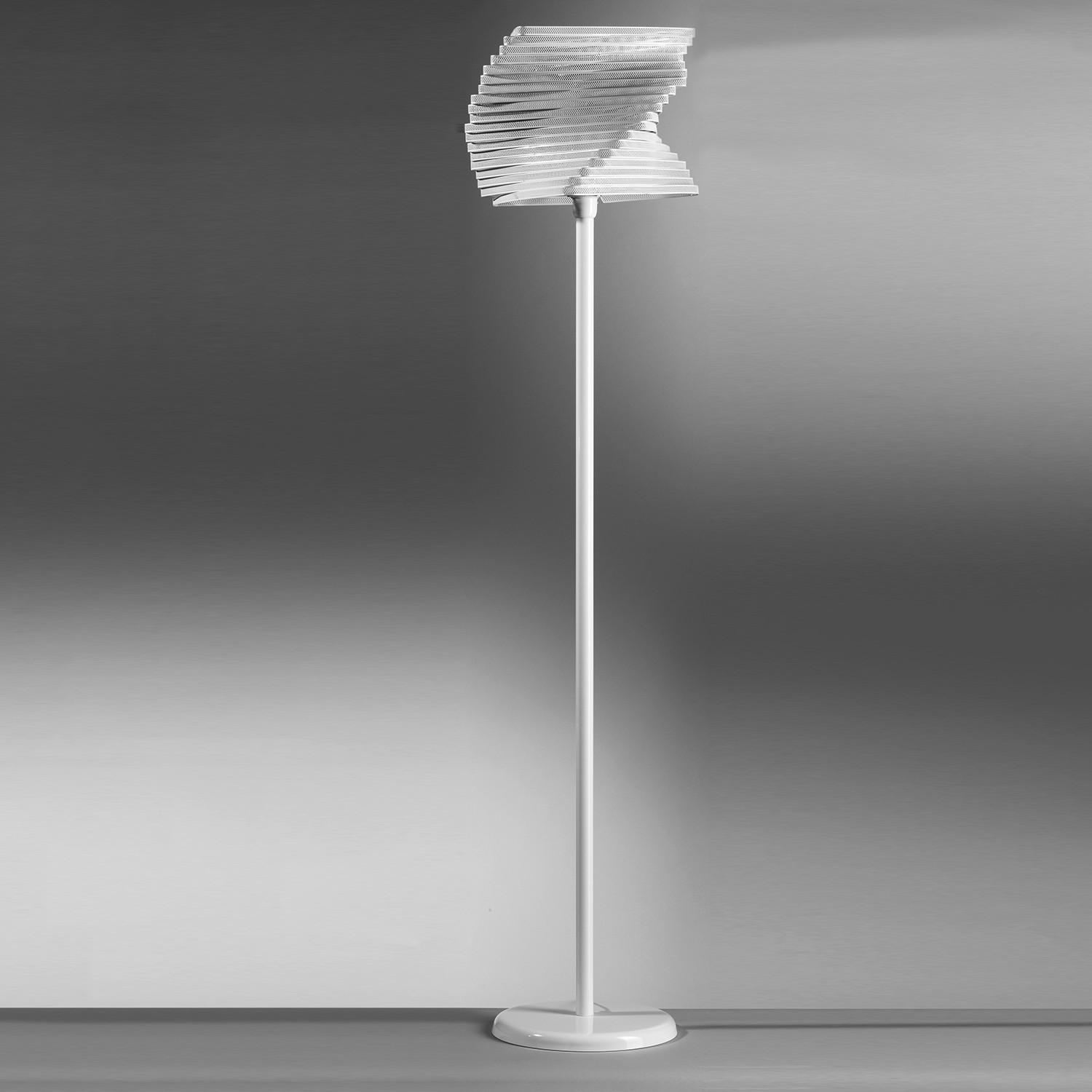 STOJACÍ LAMPA, 40/170 cm  - bílá, Design, kov (40/170cm)