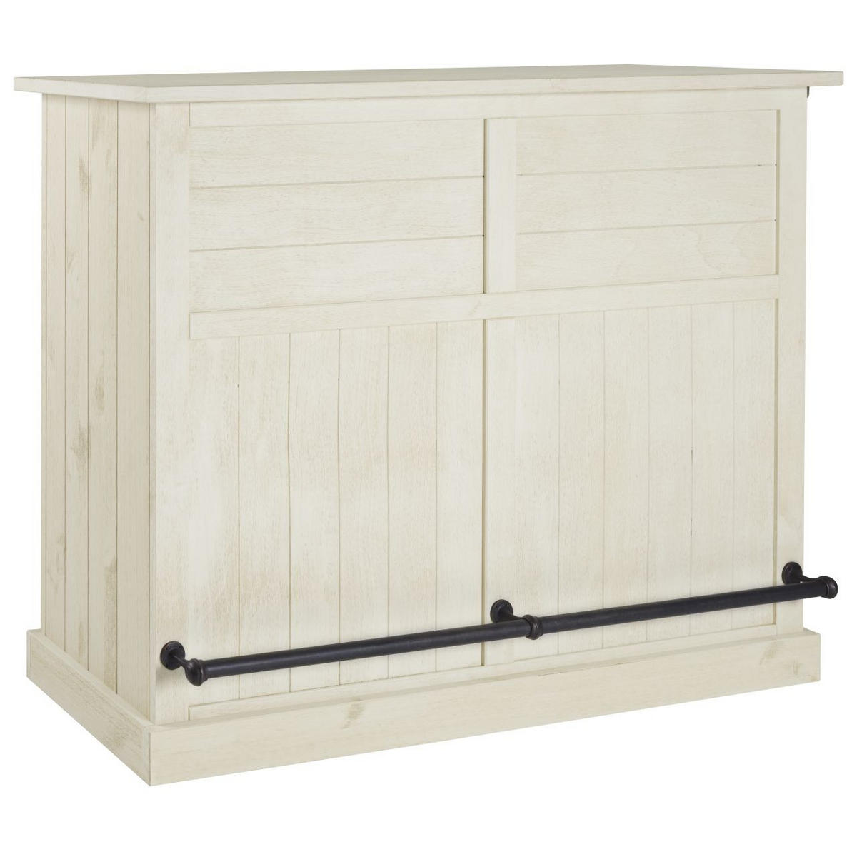 BAR fehér  - fehér, Romantik / Landhaus, fa (140/104/48cm) - MID.YOU