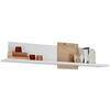 WANDBOARD  143/20/25 cm  - Eichefarben/Weiß, Design, Holzwerkstoff (143/20/25cm) - Stylife