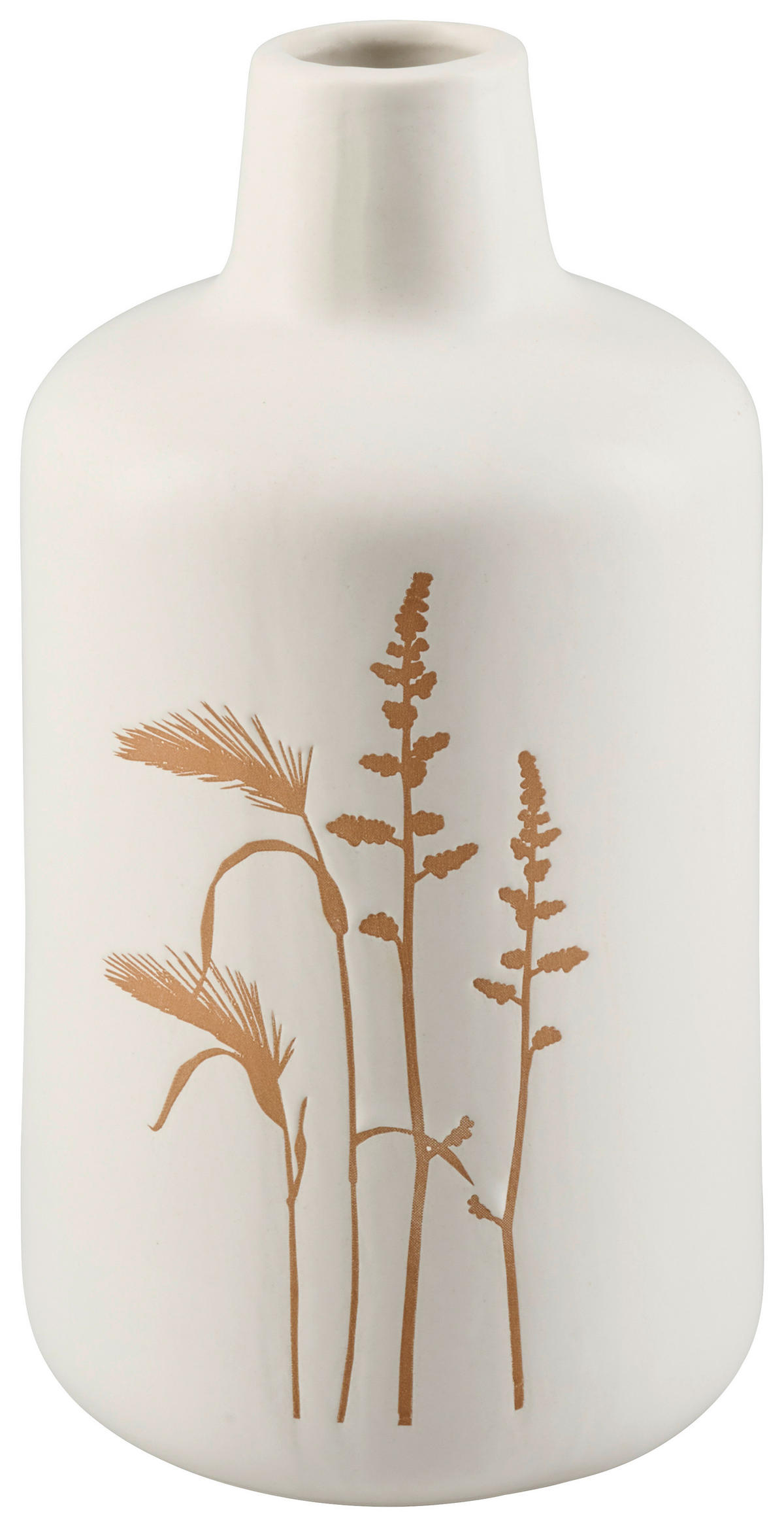 VAS 23 cm  - vit/sandfärgad, Natur, keramik (11,7/23cm) - Ambia Home