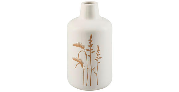 VASE 23 cm  - Sandfarben/Weiß, Natur, Keramik (11,7/23cm) - Ambia Home