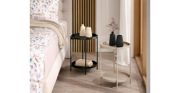 BEISTELLTISCH in Metall  - Schwarz, Basics, Metall (39,5/50cm) - Ambia Home