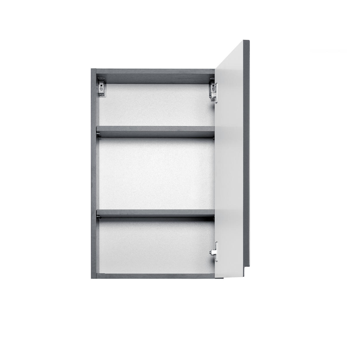 Hängeschrank in Grau 40/64/20 cm  - Graphitfarben/Grau, Design, Holzwerkstoff (40/64/20cm) - Held