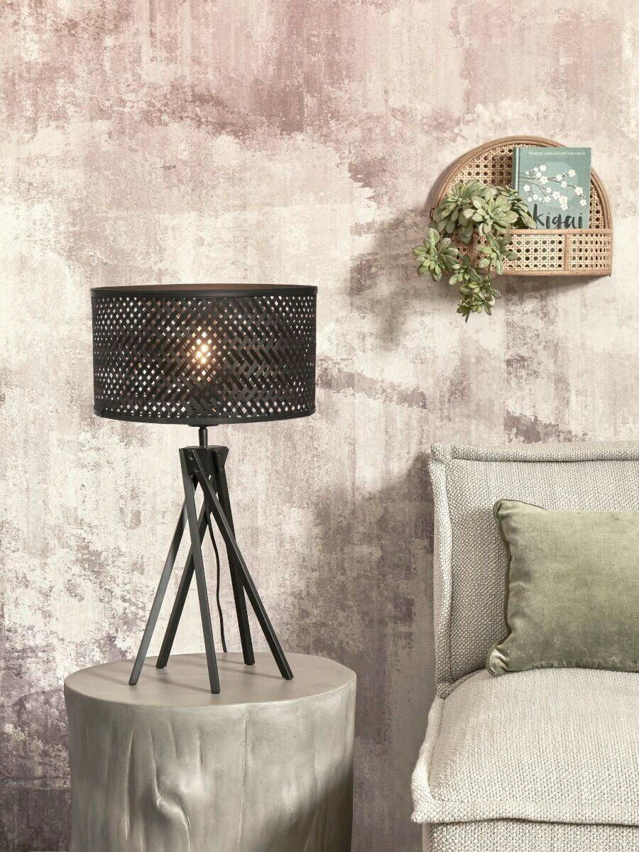 STOLNÍ LAMPA, nástěnný stmívač, 32/56/32 cm - černá, Trend (32/56/32cm) - Good & Mojo