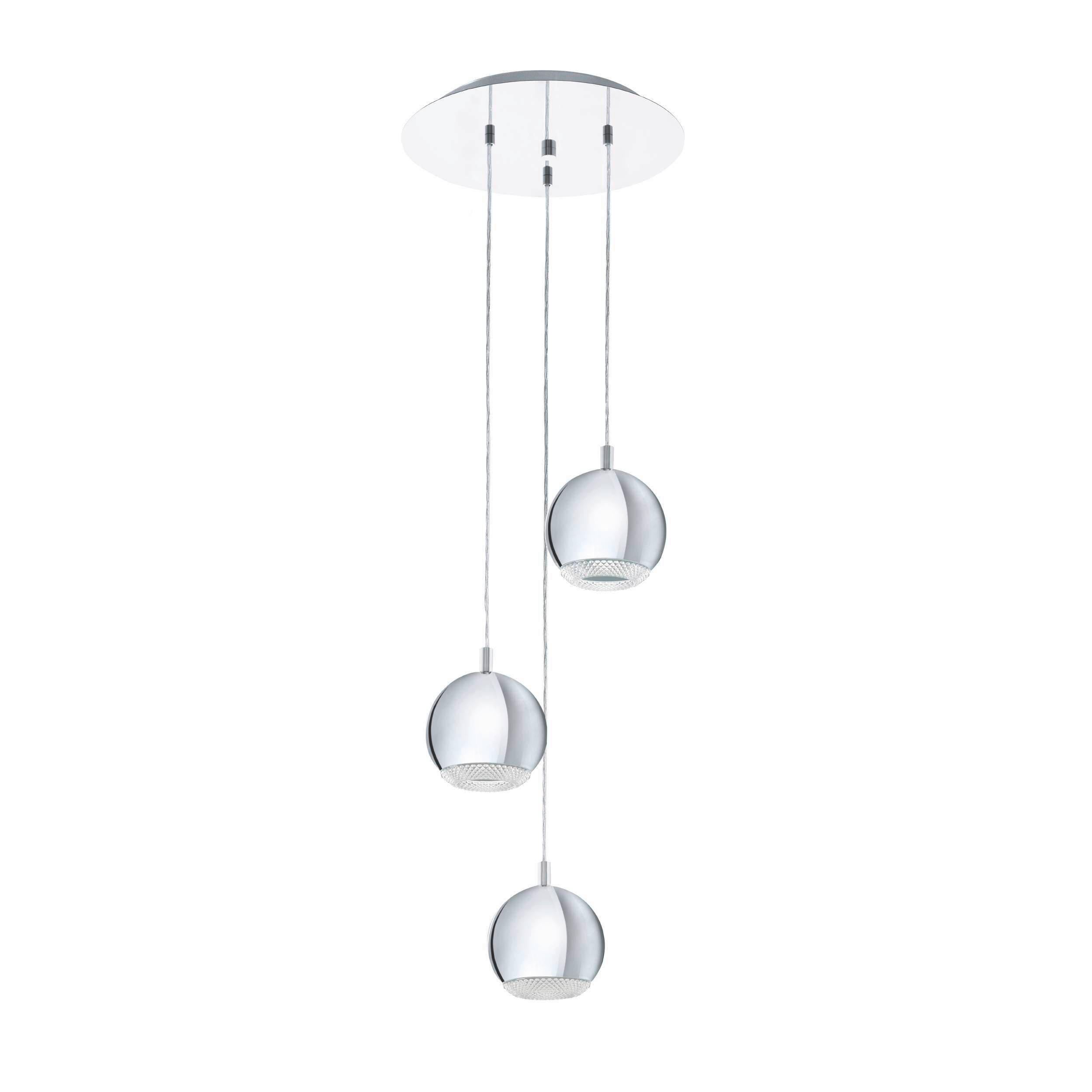 HÄNGELEUCHTE Conessa 29/110 cm   - Klar/Chromfarben, Basics, Kunststoff/Metall (29/110cm) - Eglo