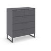 KOMMODE  in 80/81/42 cm  - Dunkelgrau, Design, Holzwerkstoff/Metall (80/81/42cm) - Carryhome