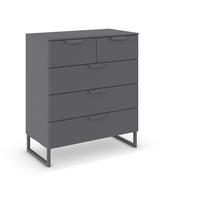 KOMMODE  in 80/81/42 cm  - Dunkelgrau, Design, Holzwerkstoff/Metall (80/81/42cm) - Carryhome