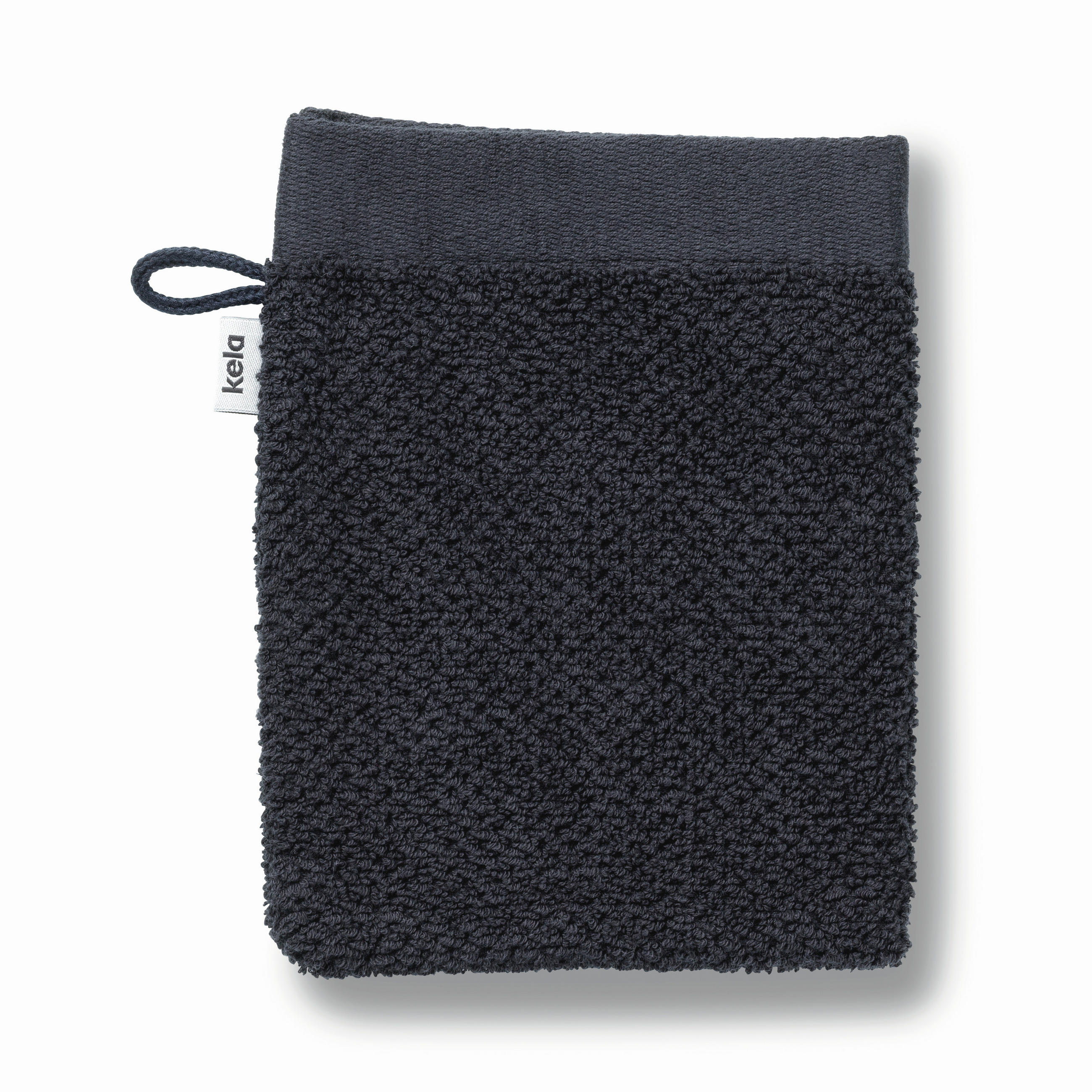 WASCHLAPPEN Lavinia Schwarz  - Schwarz, Basics, Textil (15/21cm) - Kela