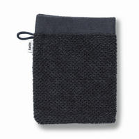 WASCHLAPPEN Lavinia Schwarz  - Schwarz, Basics, Textil (15/21cm) - Kela