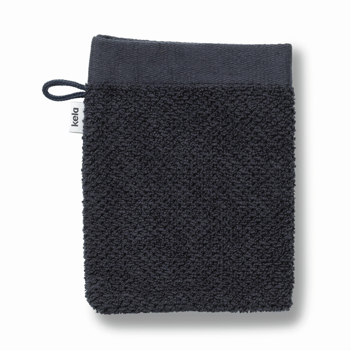 WASCHLAPPEN Lavinia Schwarz  - Schwarz, Basics, Textil (15/21cm) - Kela