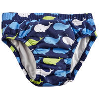 BADEWINDEL Whale  - Blau/Weiß, Basics, Textil (62/68null) - My Baby Lou