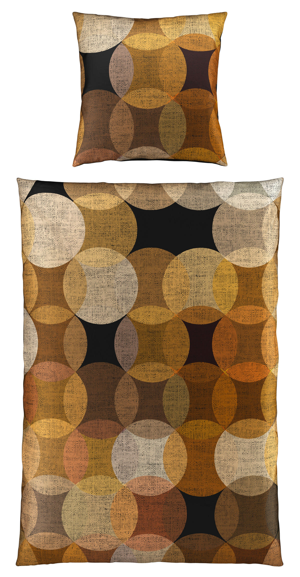 WENDEBETTWÄSCHE Neuvac Satin 135/200 cm  - Braun, Basics, Textil (135/200cm) - Novel