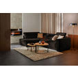 ECKSOFA in Struktur Dunkelbraun  205/284 cm  - Dunkelbraun/Schwarz, Design, Kunststoff/Textil (205/284cm) - Xora