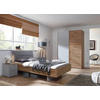 JUGENDZIMMER - Eichefarben/Hellgrau, Design, Holzwerkstoff/Textil (120/200cm) - Stylife