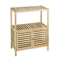 REGAL Walnuss massiv Nussbaumfarben  - Nussbaumfarben, Basics, Holz (67,5/86/35,5cm) - Wenko