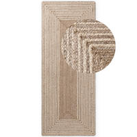 LÄUFER 80/300 cm Juno  - Graubraun/Creme, Natur, Textil (80/300cm) - Hanse Home