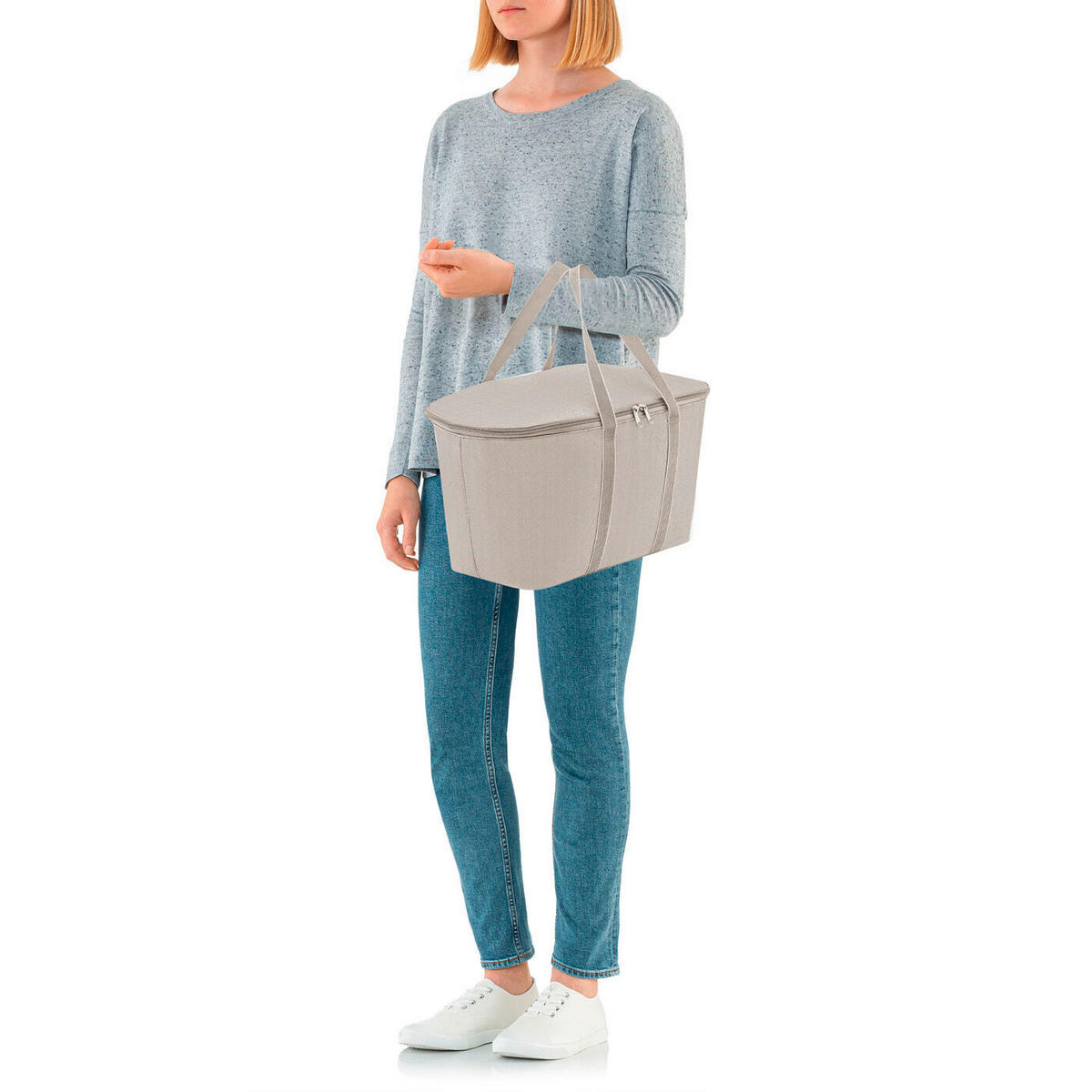 KÜHLTASCHE - Beige, Basics, Textil (44.5/24.5/25cm) - Reisenthel
