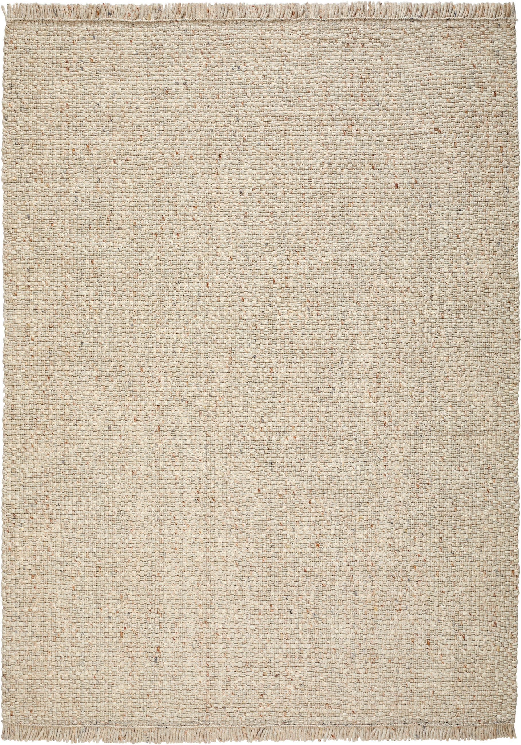 HANDWEBTEPPICH Wohnzimmer 200/290 cm Beige rechteckig  - Beige, Basics, Textil (200/290cm) - Linea Natura
