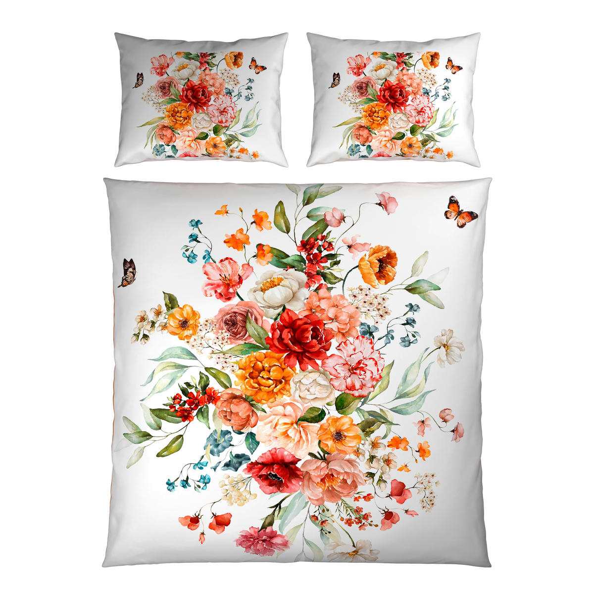 LENJERIE DE PAT CU DOUĂ FEȚE 220/200 cm  - alb, Design, textil (220/200cm) - Novel